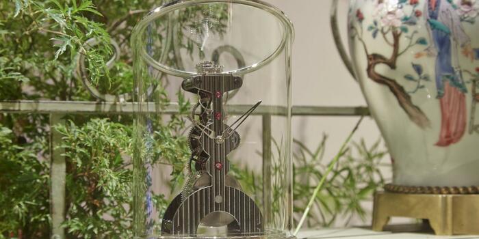 Эксклюзивные настольные часы "L’Epée La Tour Russian Time" лимитированная коллекция (черные)